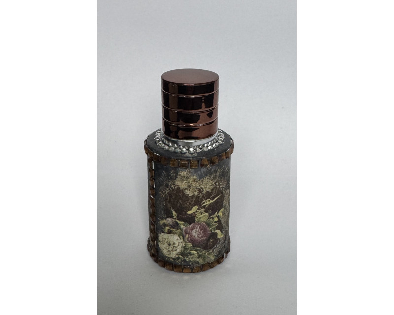 30ml flakón hand made hnedý vintage