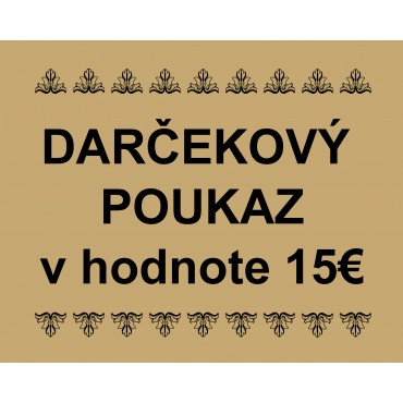 Darčekový poukaz 15€