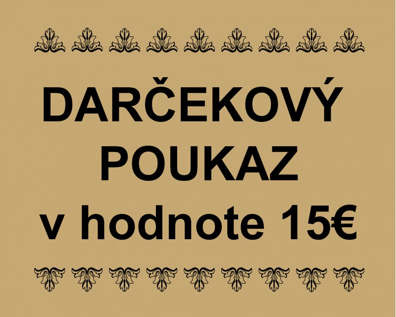 Darčekový poukaz 15€